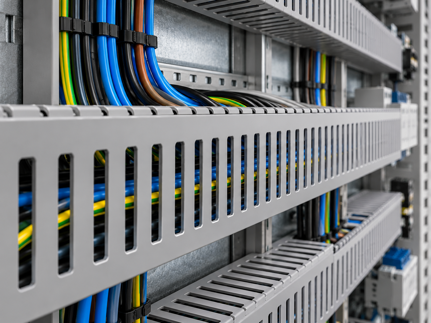Wiring circuits inside industrial machines